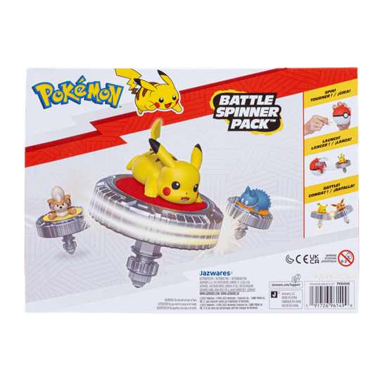 Pokémon Battle Spinner Pikachu med Great Ball