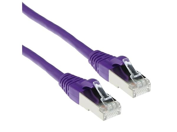 ACT Purple 1,5 m LSZH S/FTP CAT6A patchkabel (FB8751)