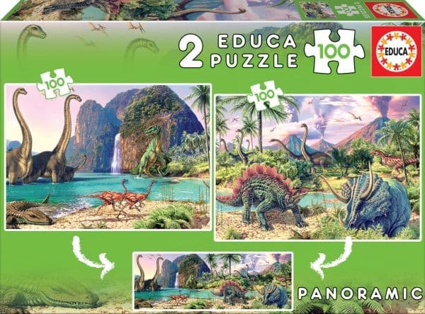 Educa 2x100 Dino World