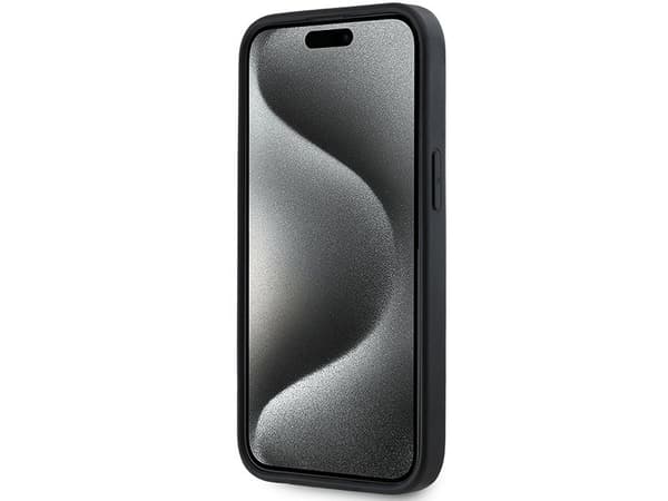 DKNY 3D Rubber Repeat Pattern case for iPhone 15/14/13 - black