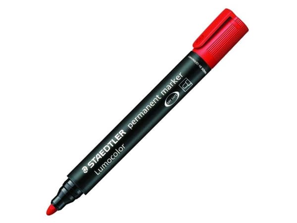 Staedtler Lumocolor, Punainen, 2 mm