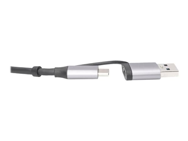 DIGITUS DN-3028 - Nätverksadapter - USB-C / USB-A - 2.5GBase-T - grå