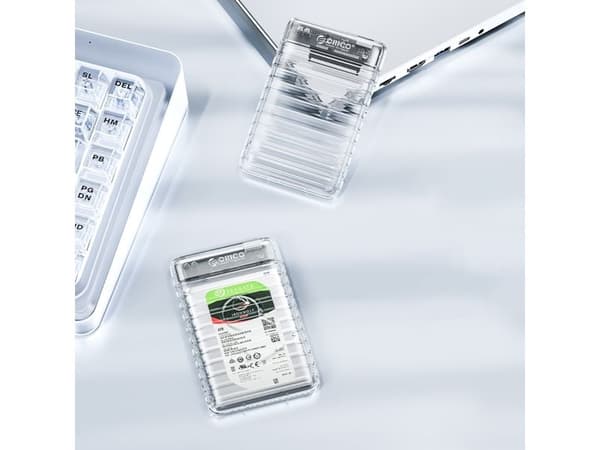 Orico 2139U3-V1 2,5" HDD/SSD USB Micro-B 5Gb/s diskstasjon - transparent