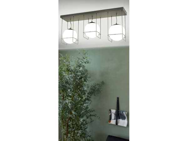 EGLO VERSUOLA LOFT EXE27 svart/opal