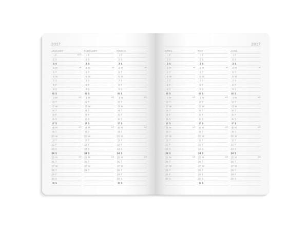 Kalender 2027 Månadsplanerare A5
