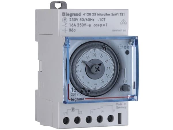 Kontaktur MicroRex AQT31 analog døgn auto sommer/vinter tid