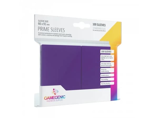 GameGenic Prime Sleeves Purple