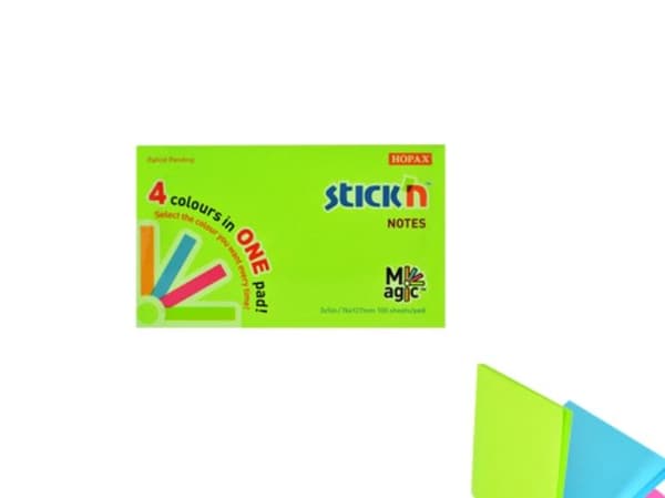 Stick'n Magic Pad 76 x 127 mm neon mix