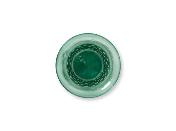 S/3 Vaser Glass BluGrn