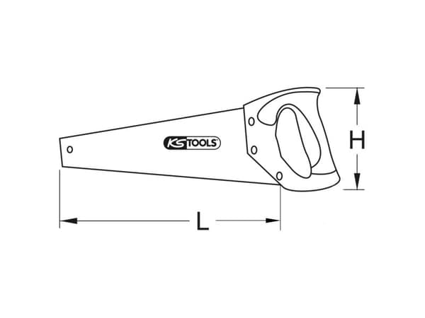 KS Tools BERYLLIUMplus, Klyvsåg, Trä, Koppar, 70 cm, 120 mm, 770 g