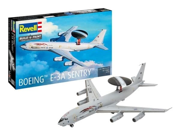 Revell Boeing E-3A Sentry, Flygplan, Monteringssats, 1:144, Boeing E-3A Sentry, Alla, 85 styck