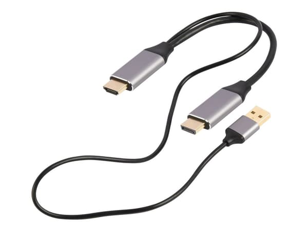 Cablexpert - Adapterkabel - USB, DisplayPort hann til HDMI hann - 2 m - svart