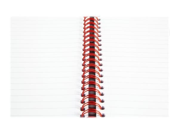 Notesbog black n red 400047653 pp linjeret a4