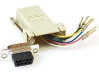 MicroConnect - Seriell adapter - DB-9 (hunn) til RJ-45 (hunn)
