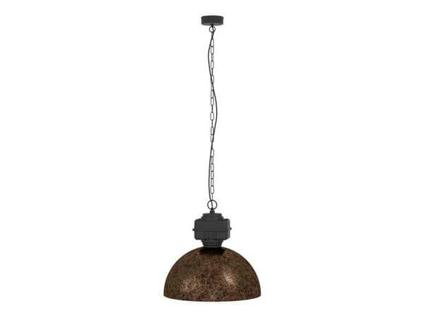 EGLO ROCKINGHAM pendellampe E27 rustbrun/svart