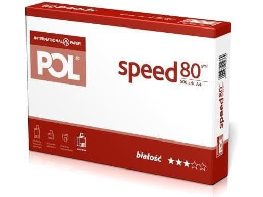 Internasjonalt papir PolSpeed A3 kopipapir 80g 500 ark