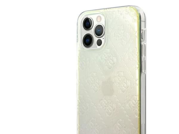 Guess GUHCP12M3D4GIRBL iPhone 12/12 Pro 6,1" opalowy/iridescent hardcase 4G 3D Pattern Collection