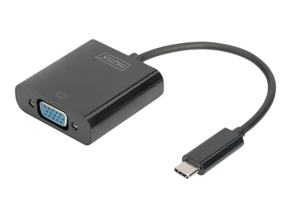 DIGITUS - Extern videoadapter - USB-C 3.1 - VGA - svart