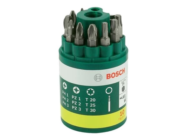 Bosch bitskaft PH/PZ/TORX 10 delar