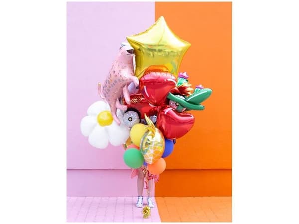 Guld stjerne folieballon, 70 cm