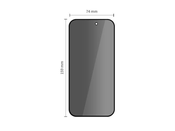 Sekretesskydd TECH-PROTECT GLASS SPY+ 2-pack för iPhone 16 Pro Max / 17 Pro Max