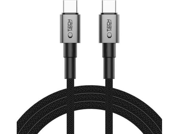 Tech-Protect USB-C till USB-C-kabel 2 m grå (5906302380831)