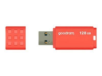GOODRAM UME3 - USB flash-enhet - 128 GB - USB 3.0 - orange