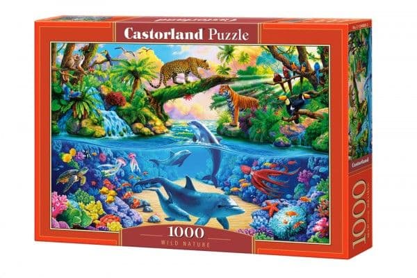 Puslespill 1000 brikker Wildlife, delfiner