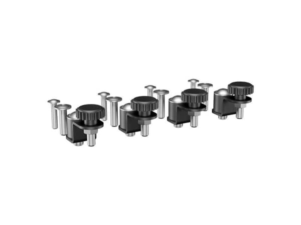 Vogel''s PLA 9307, Fiksert, Sort, Vegg, 4 stykker