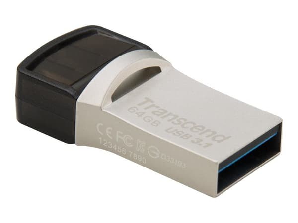 Transcend JetFlash 890 - USB flash-enhet - 64 GB - USB 3.1