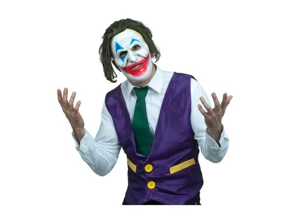 Mr. Smiley vest og maske