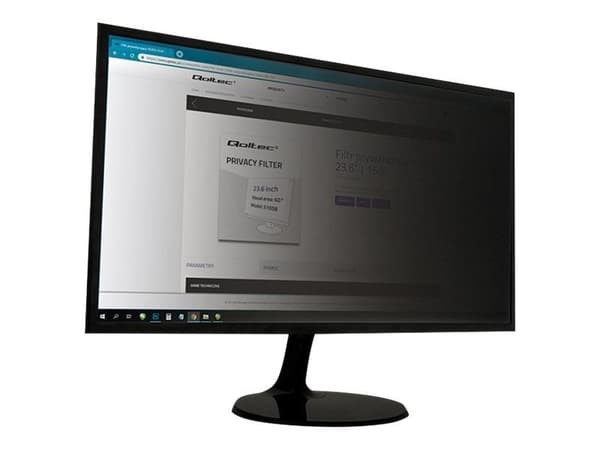 Qoltec - Notebookpersonvernsfilter - 15.5" - gjennomsiktig