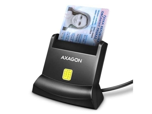Axagon CRE-SM4N USB-A StandReader ID-kortleser