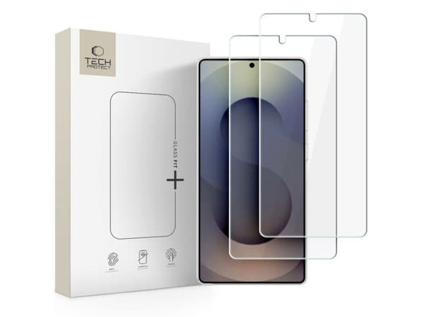 Tech-Protect härdat glas FIT+ för Galaxy S26 ULTRA CLEAR (2-pack)