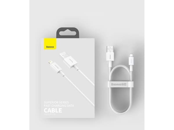 Baseus CALYS-C01, 2 m, Blixt, USB A, Hanstik, Hanstik, Sortera