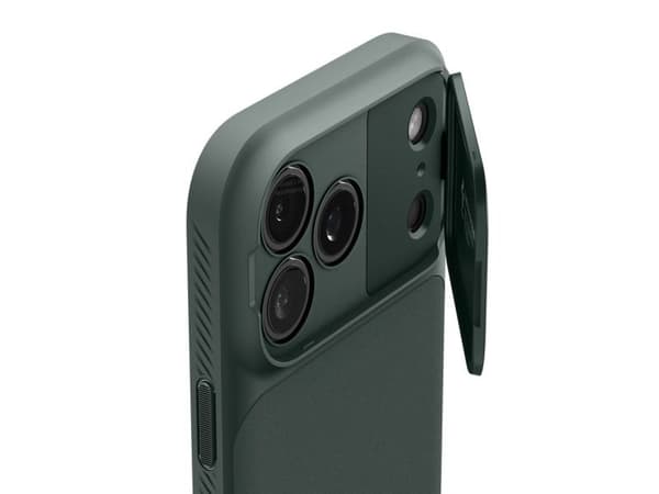 Spigen Optik Armor MagSafe-deksel for iPhone 17 Pro Max - grønn