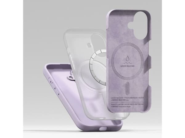 RINGKE SILICONE MAGNETIC MAGSAFE IPHONE 17 LIGHT PURPLE