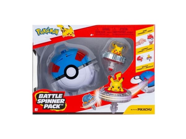 POKEMON BATTLE SPINNER PIKACHU WITH GREAT BALL