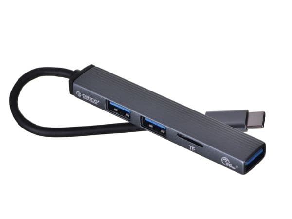 ORICO HUB USB-C 3X USB-A, MICROSD-LÄSARE, 5 GBPS