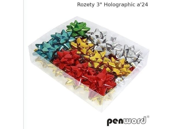 Party Deco rosetter holografiska (24 st.)