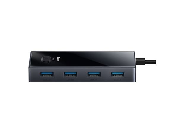 Baseus PioneerJoy USB-C-hubb, 4x USB-A 3.0 - grå