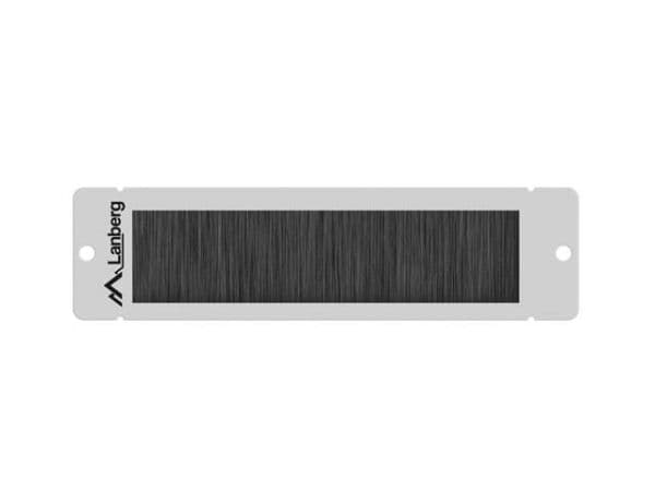 Lanberg - Kabelingångspanel med borste, för rack - RAL 7035, grå - 1U - 10"