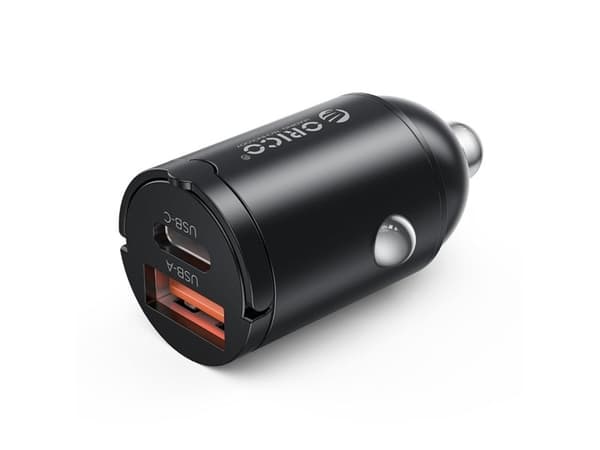 Orico MiniRing 30W bil-lader USB-A + USB-C - svart