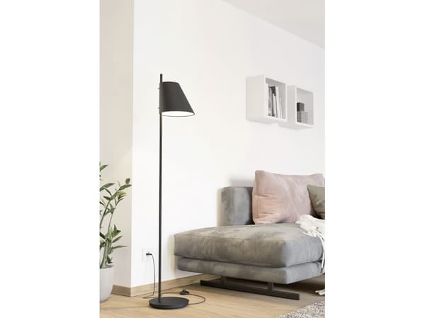 EGLO ESTAZIONA golvlampa E27 svart