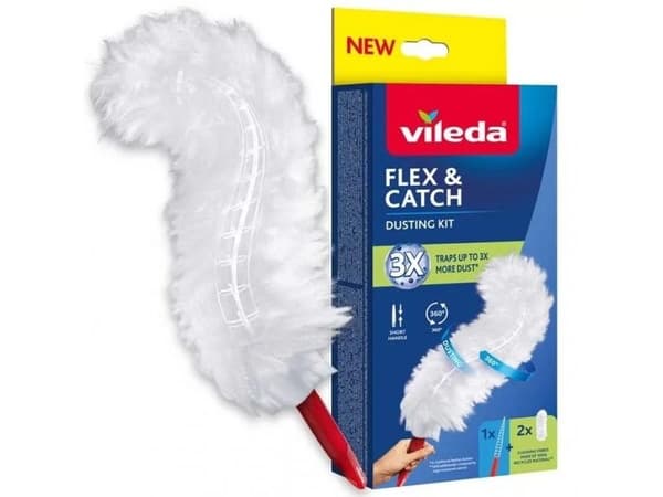 Dammvippare med kort skaft + 2 Flex & Catch-insatser
