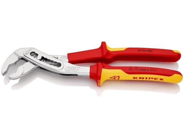 Knipex Alligator, Polygriptång, Krom, Röd, Gul, 250 mm, 374 g