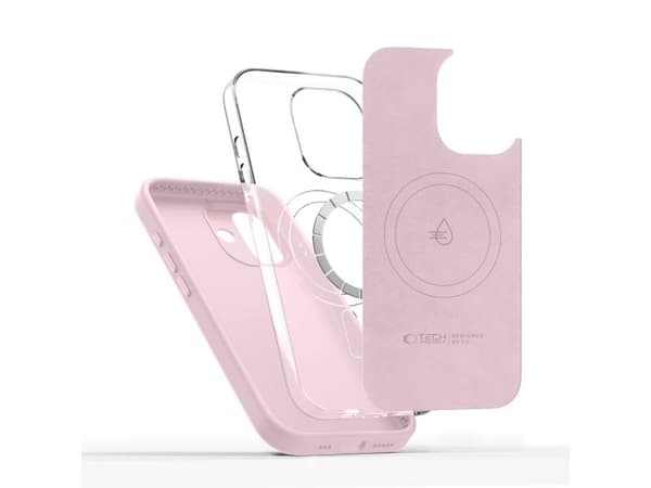 Tech-Protect Uniq MagSafe-deksel til iPhone 17 - rosa