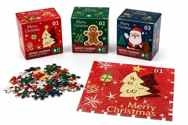PUZZLES Merry Christmas Advent Puzzle 24 Themes 1008 pcs