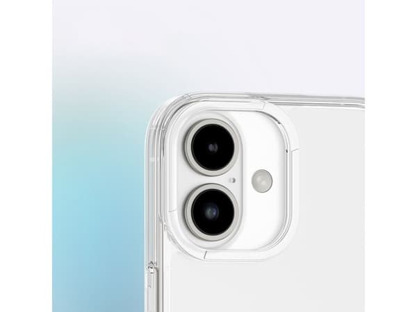 AmazingThing Minimal-deksel til iPhone 16 Plus - silikondeksel transparent