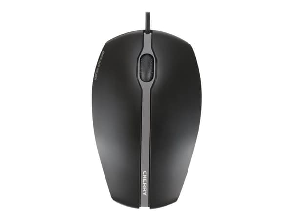 CHERRY GENTIX SILENT - Mus - optisk - 3 knapper - kablet - USB - svart
